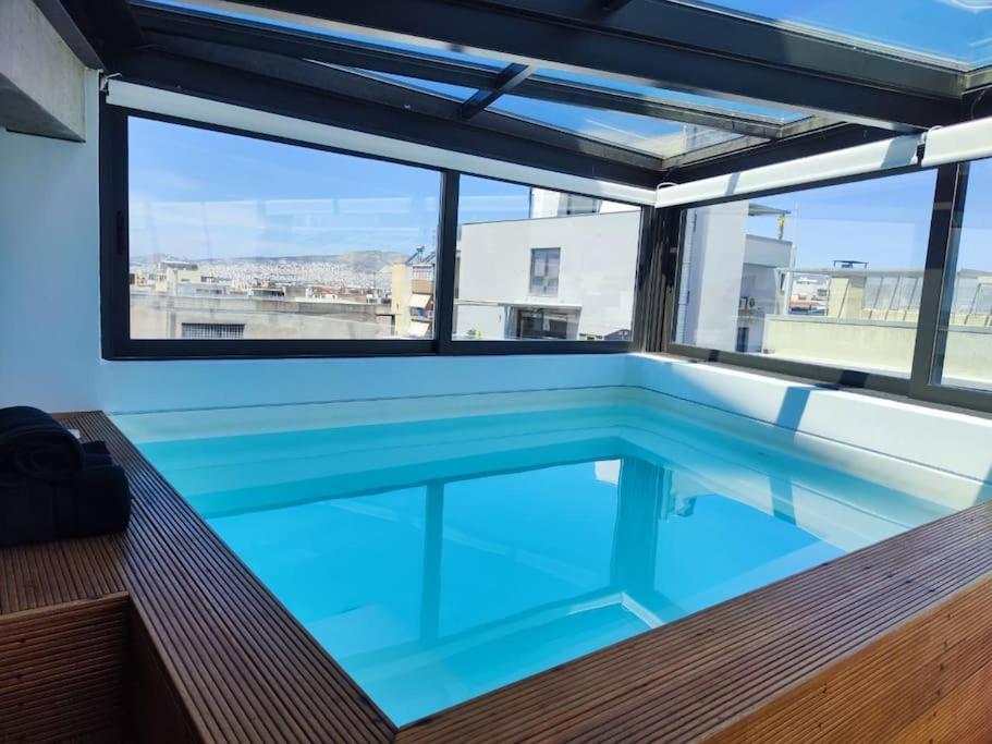Appartamento Gazi Pool House Atene Esterno foto